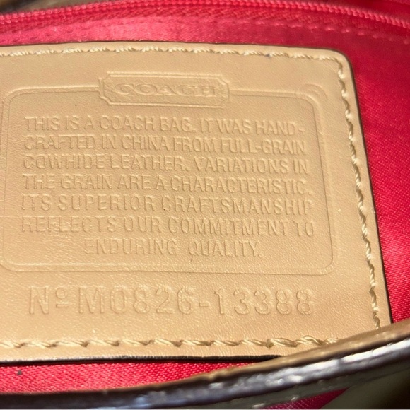 COACH Bonnie Leather Foldover Shoulder Tote Bag 13388 - Picture 4 of 7